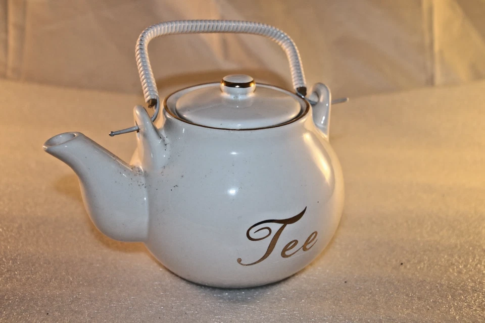 Teeservice 7 teilig mit Goldrand neu OVP - Bild 3 von 4