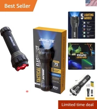 Portable 5-Mode Tactical LED Flashlight - Water-Resistant with Magnetic Bottom
