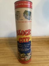 Block City Plastic Building Blocks 1950s With Canister B 500 The Beverly Hills