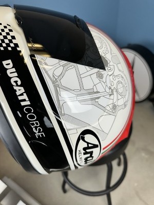Very Rare] Arai RX-7 RR5 Ducati Corse Full-Face Helmet Size XL