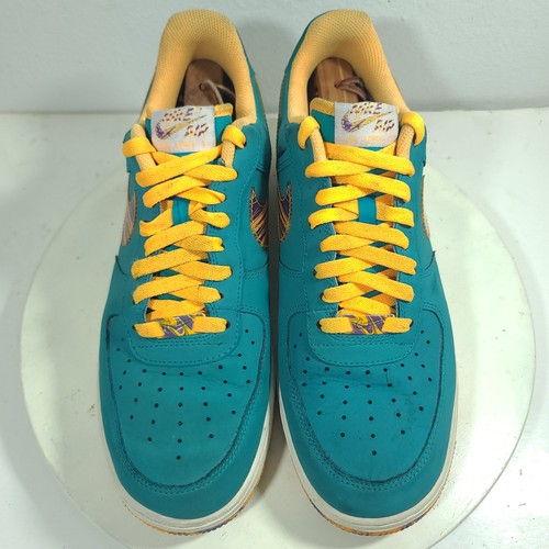 Nike Air Force 1 Low Men Size 11.5 Green Marbled Swoosh Sneakers Shoe 488298-313 - Bild 6 von 19