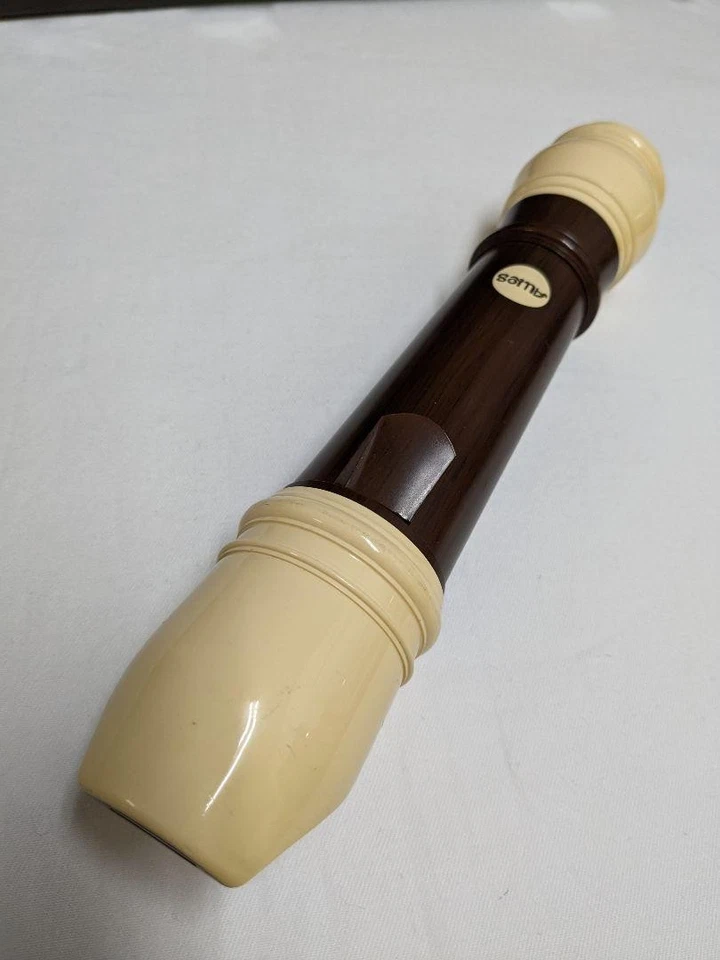 AULOS Tenor Recorder No. 511-E ABS Resin Brown with Ivory Trim W/Case Made Japan - Image 3 of 4