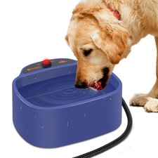 Heated Dog Bowl, 96oz/2.8L Outdoor Heated Water Bowl for Dogs, Cats, Chickens an
