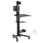 Yescom NexusX Core Rolling PC Cart Monitor Mount Mobile Computer Stand Desk — photo 1