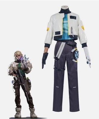 Game Valorant Deadlock Cosplay Costume T-shirt Coat Pants Gloves Outfit Full Set