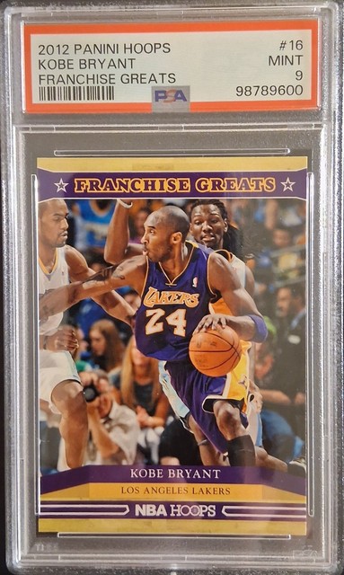 2012 Panini Hoops Kobe Bryant Franchise Greats #16 PSA 9