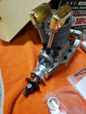Saito Engine - Saito FA-120S Hemi-Head 4-stroke DP - 120 S - NIB