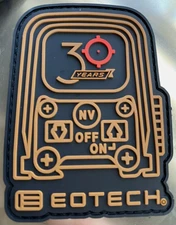 EOTECH “30 Years” Anniversary PVC Patch, SHOT 🎯 Show 2025, Hook & Loop, NEW!