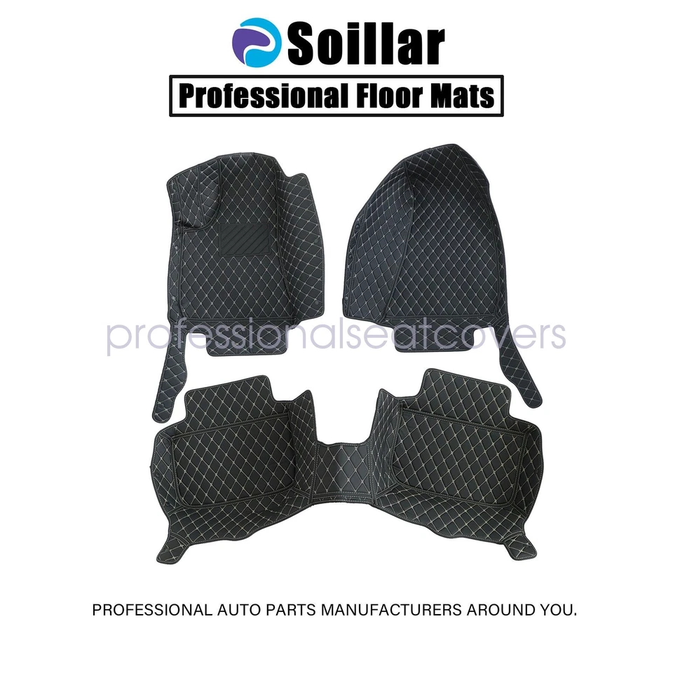 Soillar All Surround Leather Floor Mats Liners For 2012-2023 Chrysler 300 C - Изображение 2 из 4
