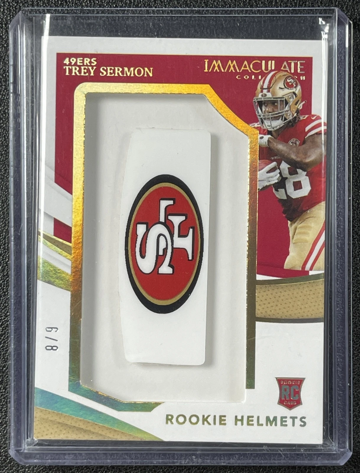 Trey Sermon Panini Immaculate Collection Rookie Helmets #RHTS Team Logos