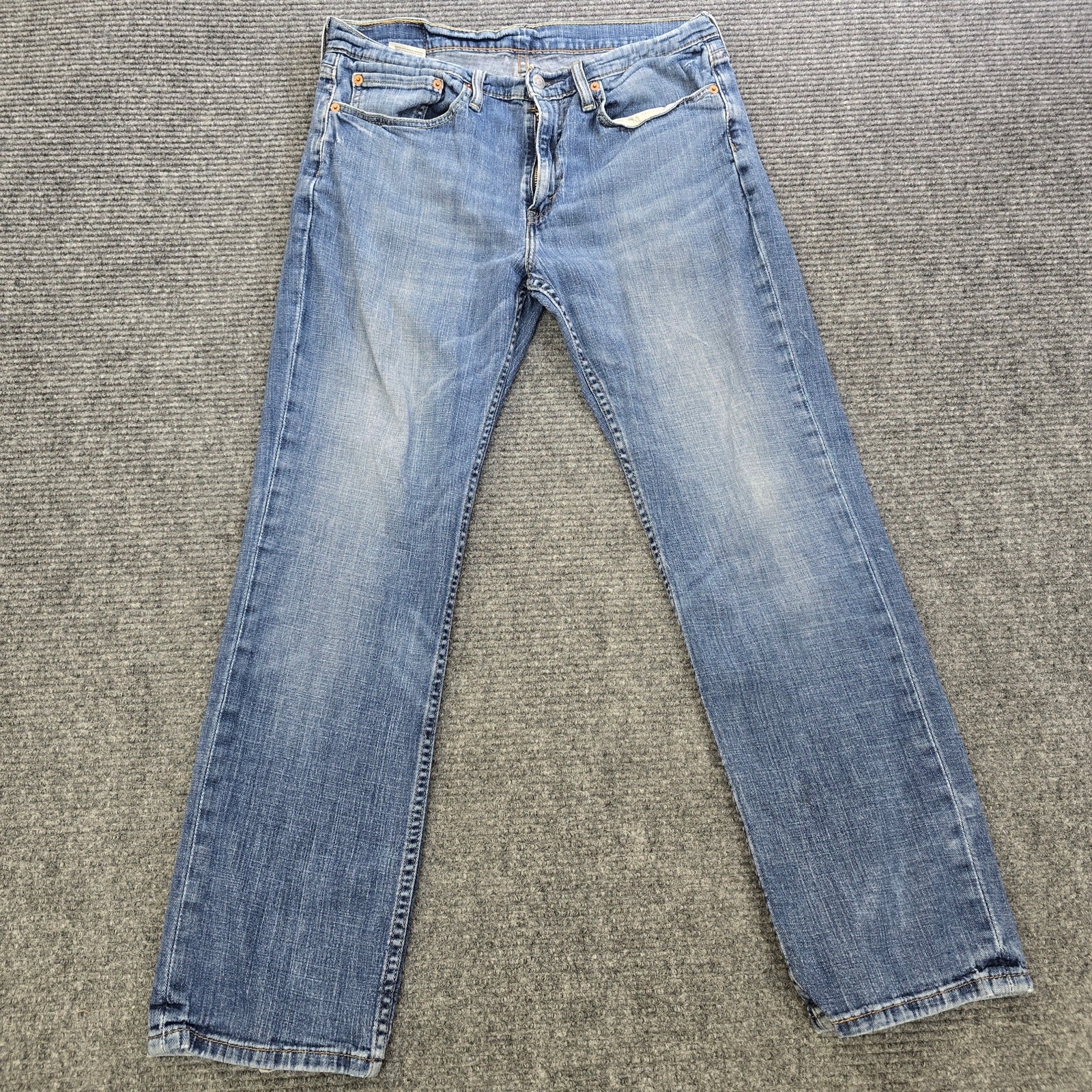 Levi's 514 Jeans Men's 34x30 Blue Straight Stretch Faded