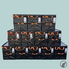 (12) AMAZON COURIER LARGE DELIVERY STORAGE BAGS 28x24x20 BLACK LOT OF 12 TOTES