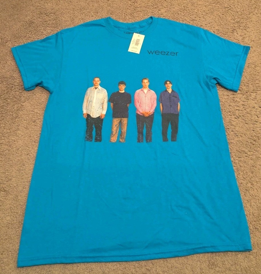 Weezer x Ripple Junction Blue Album Official Licensed Shirt Men