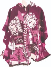 KPop Demon Hunters Huntrix Hooded Poncho Rumi Mira Zoey Magenta NWOT Girls Youth