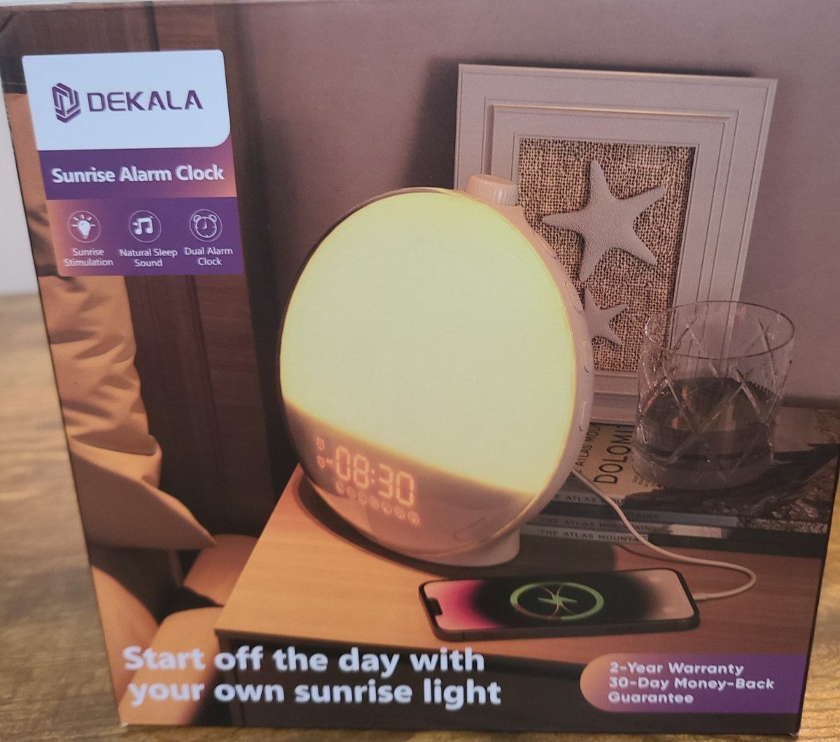 Dekala Sunrise Alarm Clock Wake Up Light • Excellent Condition • Tested