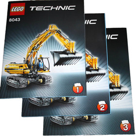 Lego Technic 8043 Motorized Crawler Excavator - Great Model with 4 Motors