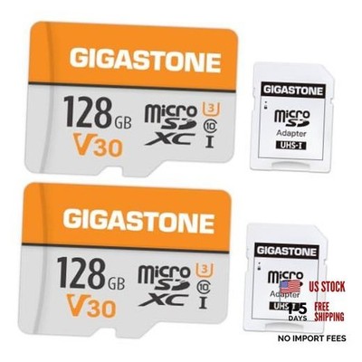 128GB Micro SD Card 2-Pack, A1 V30 4K Video 128GB Full HD V30 2-Pack