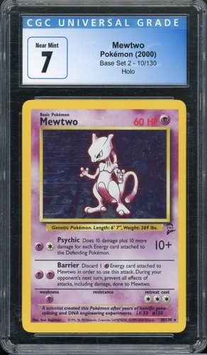 Mewtwo graded CGC 7 for sale on eBay