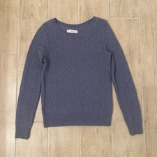 Ann Taylor LOFT Long Sleeve Knit Sweater Purple Women s Small
