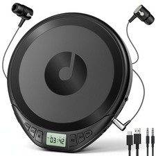Portable CD Player with Headphones KOVCDVI CD Player Portable for Car with An...