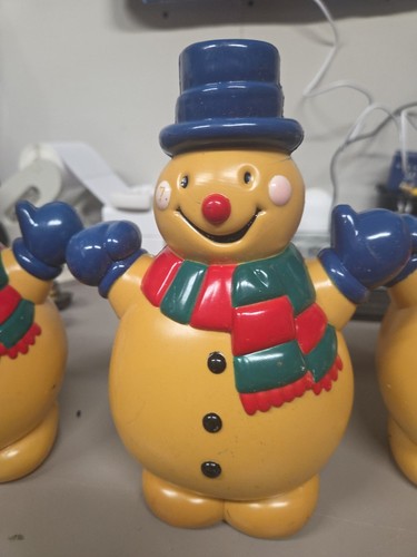 2er Set - Vintage Schneemann Blasform 8 Zoll Lichtabdeckung Weihnachten - KEINE LICHTER - Bild 2 von 4