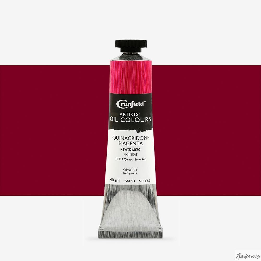 Cranfield Artists' Oil Paint Quinacridone Magenta 40ml For Fine Art