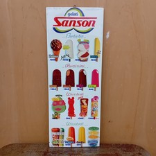 Insegna Tabella Gelati Sanson