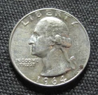 1964  Washington Quarter - 90% Silver -* No Reserve *- (P4795)