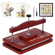 Large Flower Press Kit,Easy OneStep Wooden Plant Press,12.6 x 7.68 inch Flowe...