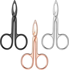 Tweezers Scissor Handle, Straight Tip Eyebrows Tweezers Scissors Shaped Hair Plu