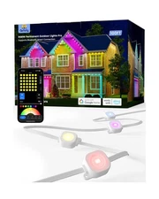 Gefolly Permanent Outdoor Lights Pro, 100ft with 60 RGBW Double-LED Lights 11...