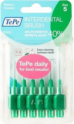 TePe Interdentalbürste Original Kartonpackung, grün 0,8 mm, 6 Stück
