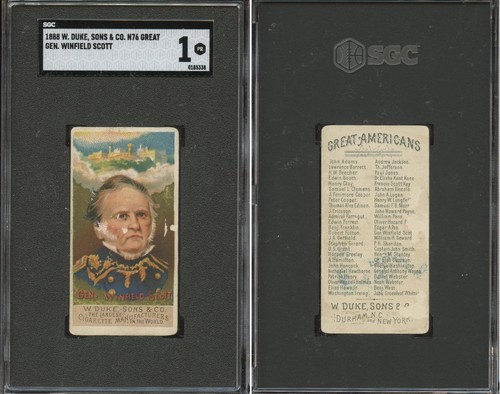 1888 N76 Duke #39 Gen. Winfield Scott — SGC 1