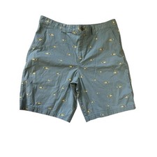 Magellan Outdoors Men  s 36 Fish Printed Chino Style Stretch Shorts Blue Green