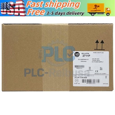 AB 2711P-T10C4D8 New Sealed PanelView Plus Terminal 2711P-T10C4D8 Fast Ship #HT