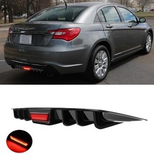 Black Rear Bumper Diffuser Body Kit W Led Brake Tail Light For Chrysler 200 Black Rear Bumper Diffuser Body Kit W Led Brake Tail Light For Chrysler 200
