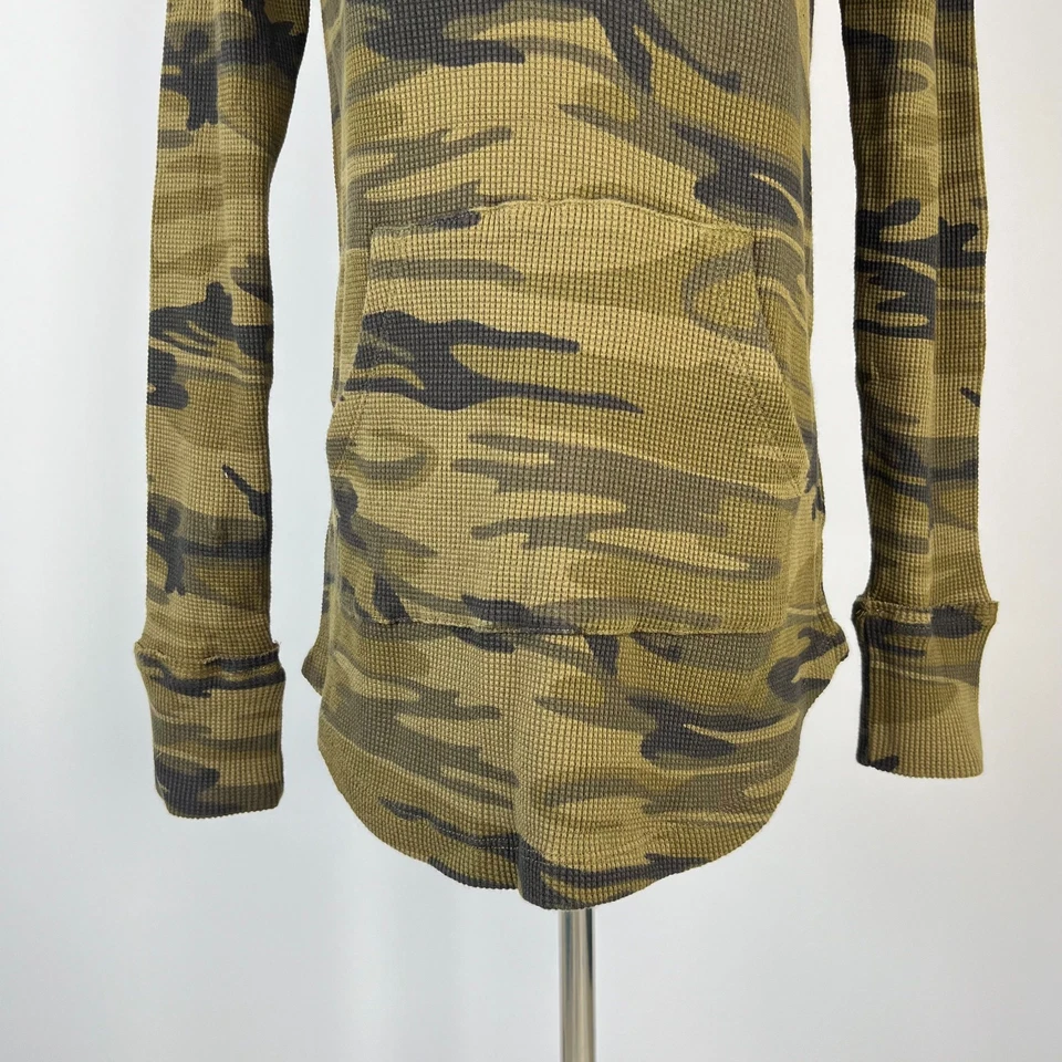 NWOT Johnny Was Axton Thermal Hoodie Camo Embroidered Floral Sweatshirt Sz S - Image 4 of 4