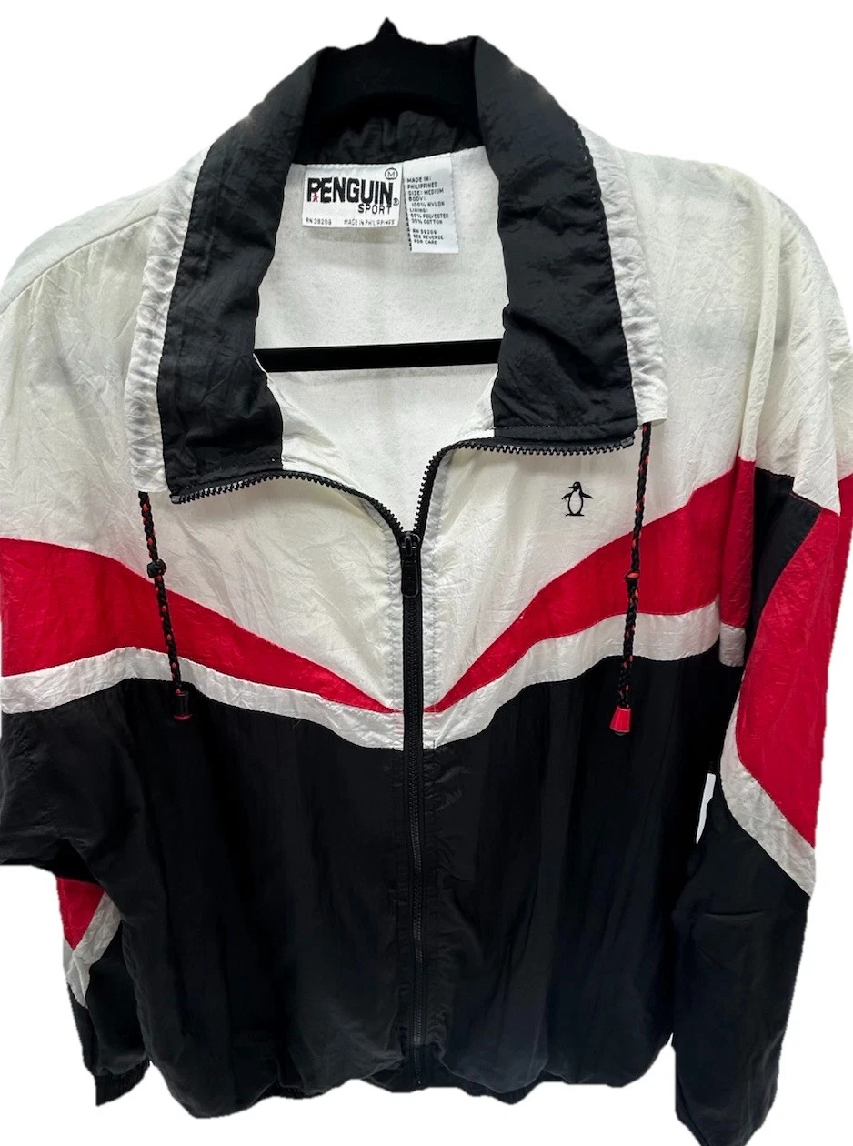 Vtg 80s 90s Penguin Sport Munsingwear Colorblock Windbreaker Jacket Red Black M
Opens in a new windo
