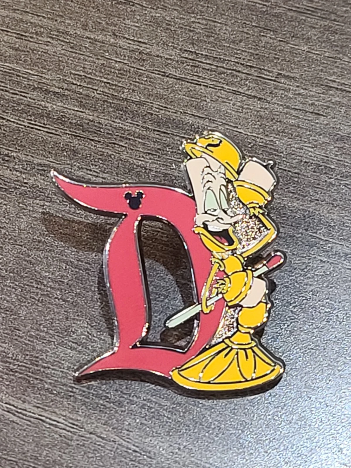 Disneyland DLR 2025 Hidden Mickey D Pin Series - Lumiere D Pin
