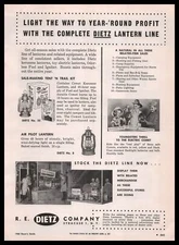 1960 R E Dietz Syracuse New York Lantern Hardware Store Display Vintage Print Ad