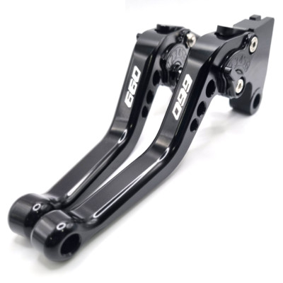 Kurze schwarze Kupplungs- & Bremshebel Triumph Tiger / Trident 660 / Sport 2021-2025