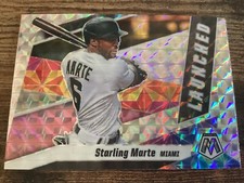 Starling Marte 2021 Panini Mosaic Prizm Launched Insert Baseball Card #L7