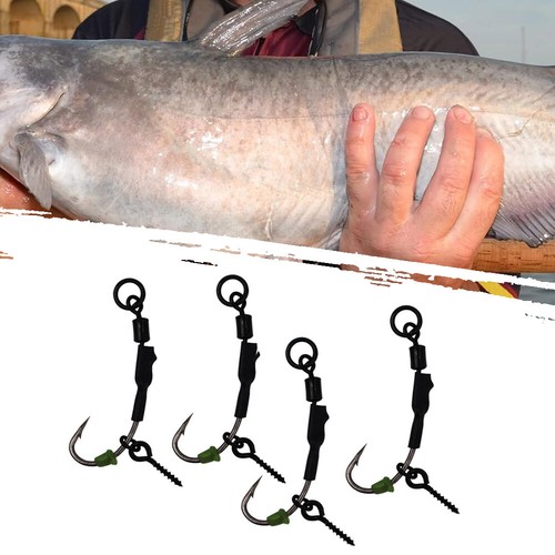 4pcs Carp Fishing Hair Rig Tied Rig Carp Fishing Hook Size 2#4#6#8# Tackles - Picture 2 of 19