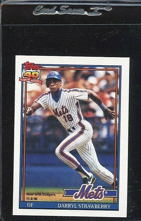 Darryl Strawberry #200 Baseball Cards 1991 O Pee Chee trading card — raw and PSA graded price guide