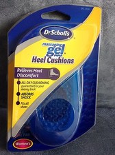 DR. SCHOLL'S WOMEN'S MASSING GEL HEEL CUSHIONS ONE PAIR - NEW IN PACKAGE