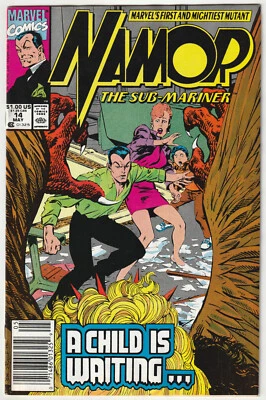✪ NAMOR THE SUBMARINER #14 A Child is waiting, Marvel 1991 US-COMICHEFT TOP Z1 - Bild 1 von 3