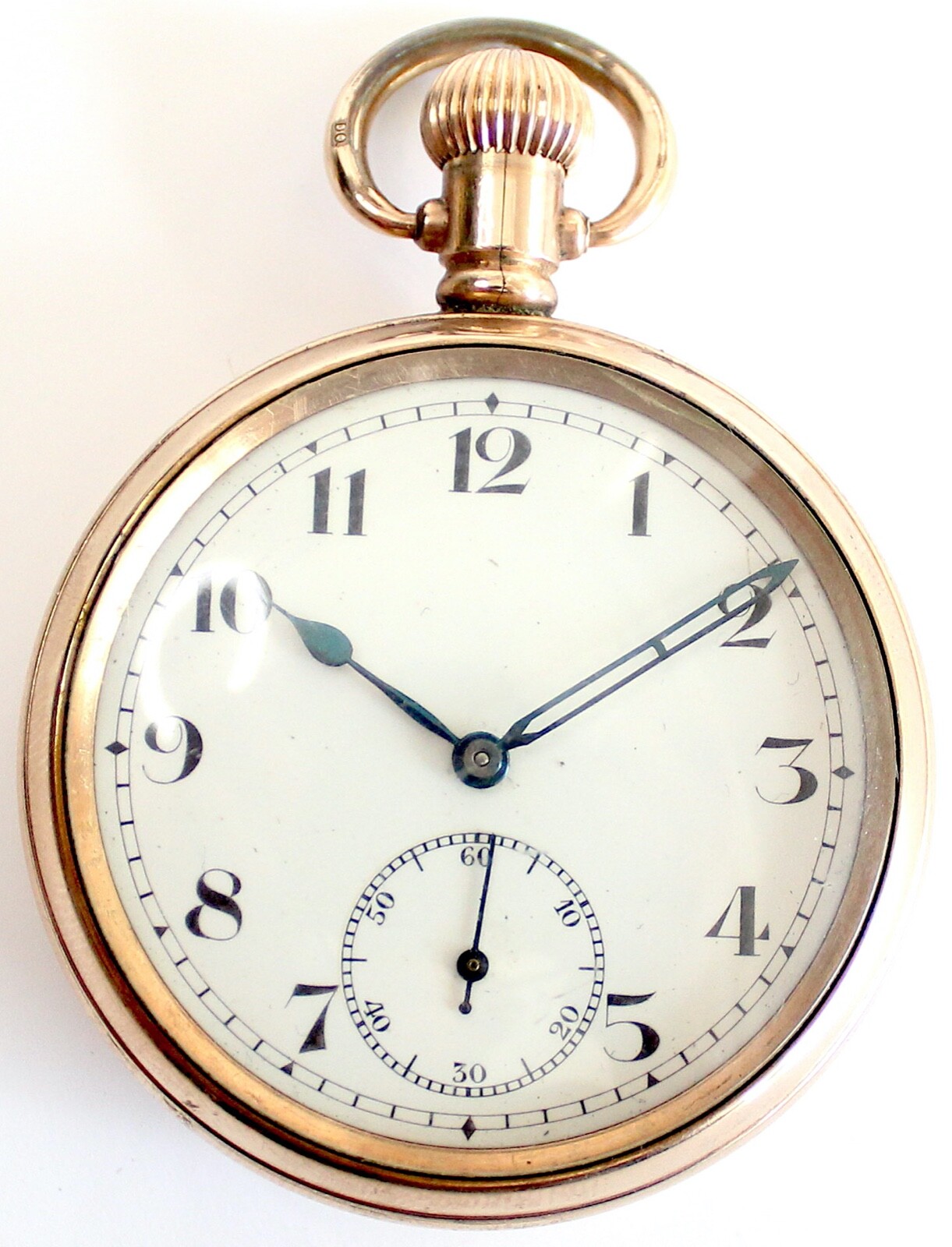 Antique Gold Plated 15 Jewels Pocket Watch SWISS MADE Vintage