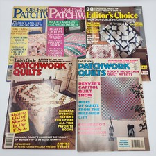 Vtg 80s - 90s Lot of 5 OId Fashioned Patchwork  Lady's Circle Quilts Magazines