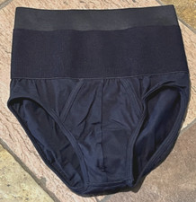 2 X IST Men's Black Small Contour Pouched Brief Waist Shaper w Functional Fly