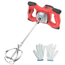 2100W Electric Concrete Mixer 6-Speed Handheld Mud Mixer for Grout Paint
